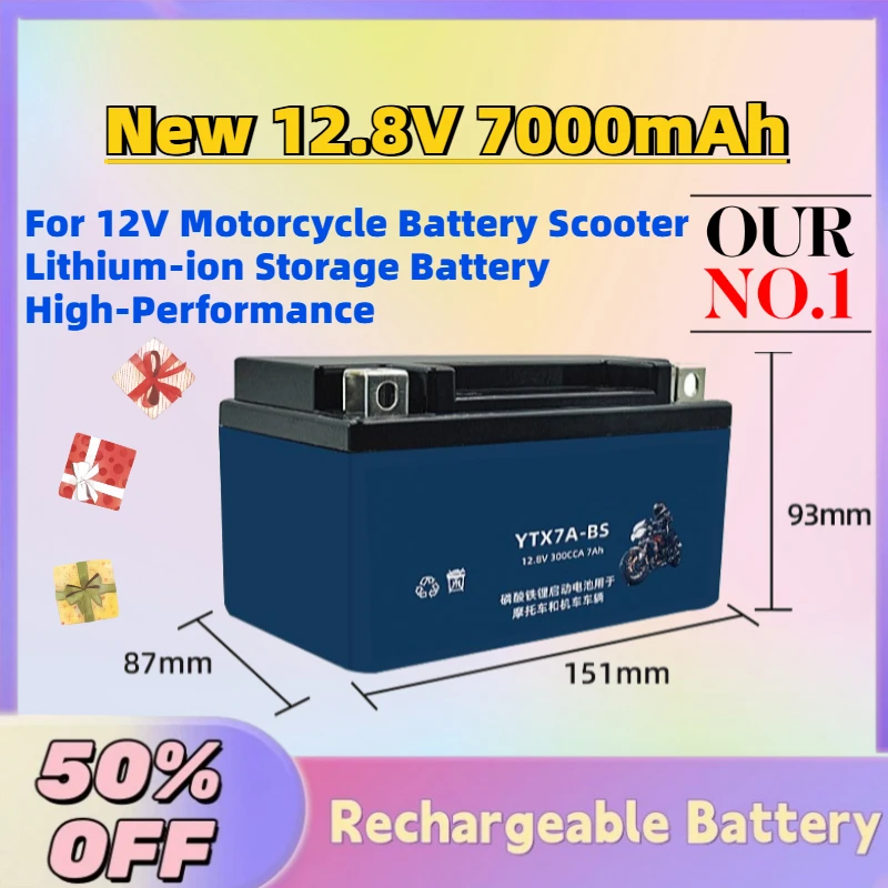 High-Quality New 12.8V 7Ah LiFePO4 Battery Packs for 12V Motorcycle Battery Scooter Lithium-ion Storage Battery High-Performance
High-Quality New 12.8V 7Ah LiFePO4 Battery Packs for 12V Motorcycle Battery Scooter Lithium-ion Storage Battery High-Performance