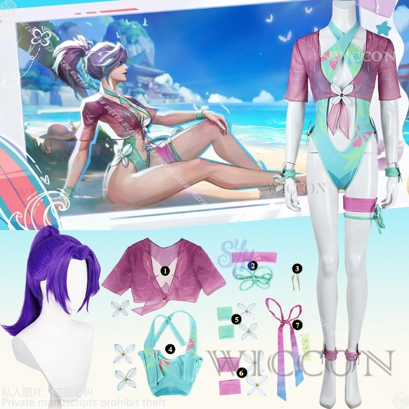 Rivals Psylockeee Kwannonn Косплей Аниме Костюм Летний Сексуальный Глубокий V Бикини Белье Парики Хэллоуин Рождество 
Rivals Psylockeee Kwannonn Косплей Аниме Костюм Летний Сексуальный Глубокий V Бикини Белье Парики Хэллоуин Рождество