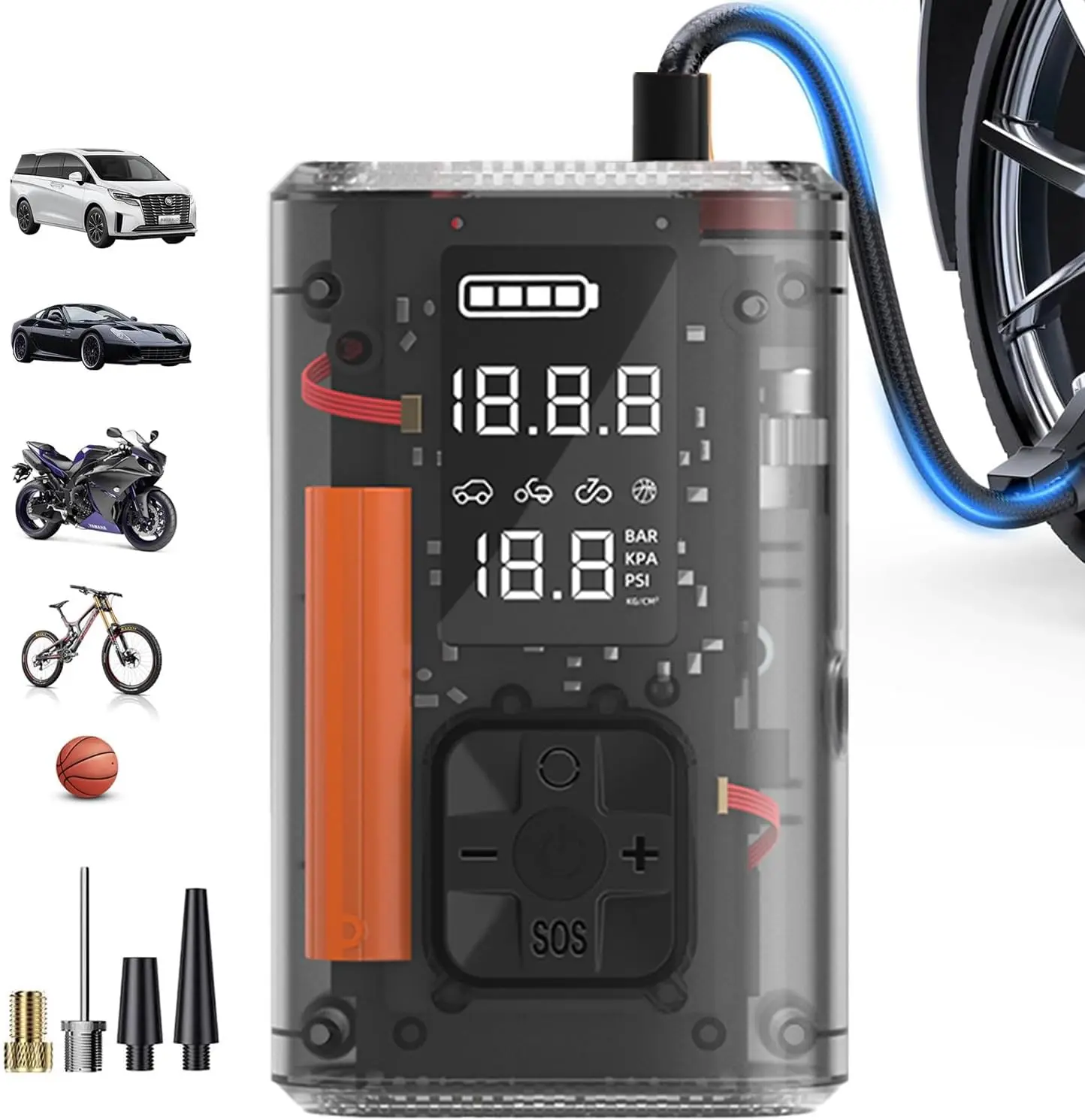 Tire Inflator Portable Air Compressor 150PSI Electric Air Compressor for Car 3X Faster tire inflator 12V Smart Air Pump for Car
Tire Inflator Portable Air Compressor 150PSI Electric Air Compressor for Car 3X Faster tire inflator 12V Smart Air Pump for Car