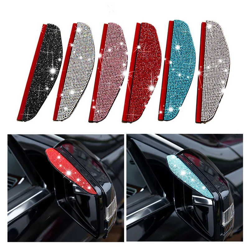 2Pcs Pvc Car Mirrors with Diamond Stickers Rain Brow Rain Bar Rain Shield Protector for Rear View Mirror Rain Shield
2Pcs Pvc Car Mirrors with Diamond Stickers Rain Brow Rain Bar Rain Shield Protector for Rear View Mirror Rain Shield