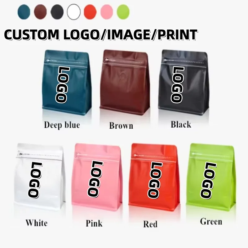 50 Pack Stand Up Resealable Aluminum Foil Bags with One-Way Air Valve 1/4 to 2 LB Capacity for Coffee Beans Tea Snacks Candy Pac
50 Pack Stand Up Resealable Aluminum Foil Bags with One-Way Air Valve 1/4 to 2 LB Capacity for Coffee Beans Tea Snacks Candy Pac