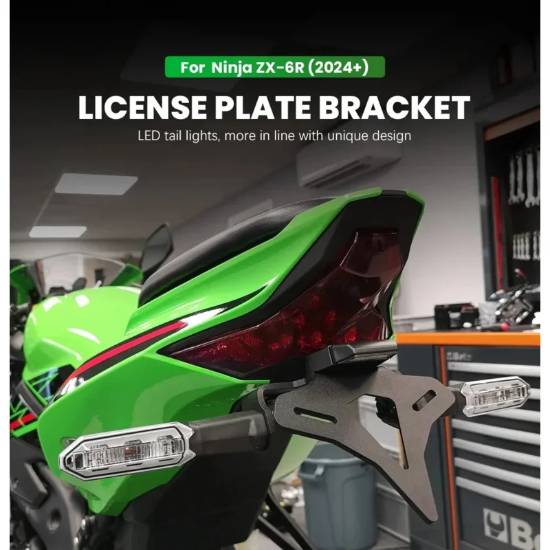 Для Kawasaki ZX6R ZX-6r Ninja 636 2024-задний короткий держатель номерного знака мотоцикла, комплект кронштейнов задней бабки, аксессуары
Для Kawasaki ZX6R ZX-6r Ninja 636 2024-задний короткий держатель номерного знака мотоцикла, комплект кронштейнов задней бабки, аксессуары