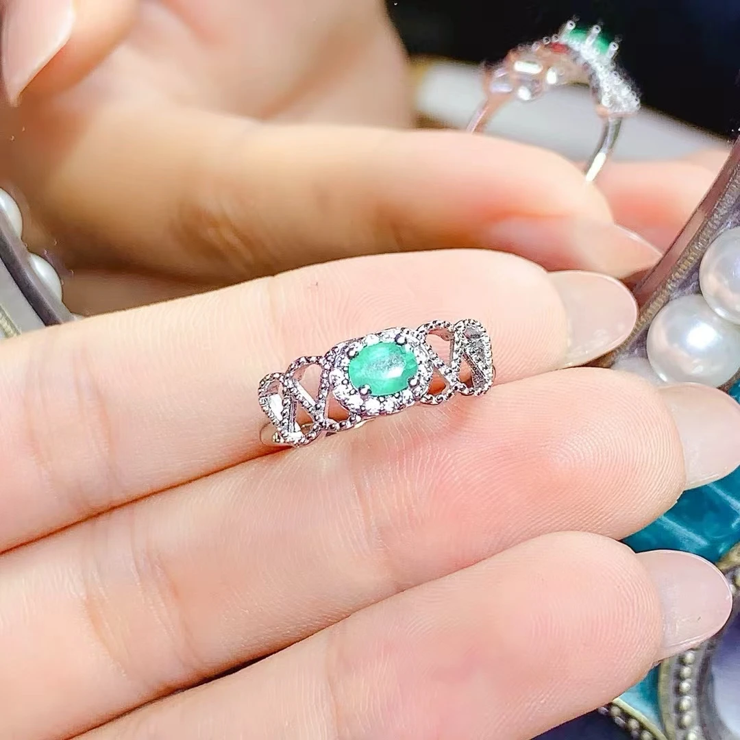 KJJEAXCMY High quality Simple Natural Emerald Ring S925 Elegant Silver Inlaid Simple Palace High-End Design Women's Jewelry
KJJEAXCMY High quality Simple Natural Emerald Ring S925 Elegant Silver Inlaid Simple Palace High-End Design Women's Jewelry