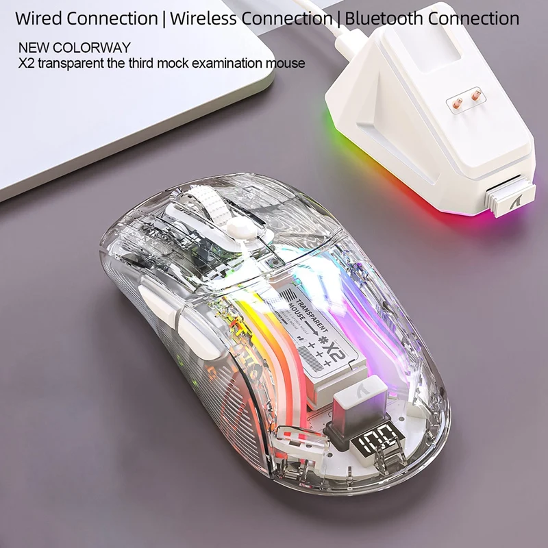 X2PRO Магнитная зарядка Bluetooth Мышь Трехрежимная RGB подсветка Индикатор заряда батареи для компьютера Телефон A
X2PRO Магнитная зарядка Bluetooth Мышь Трехрежимная RGB подсветка Индикатор заряда батареи для компьютера Телефон A