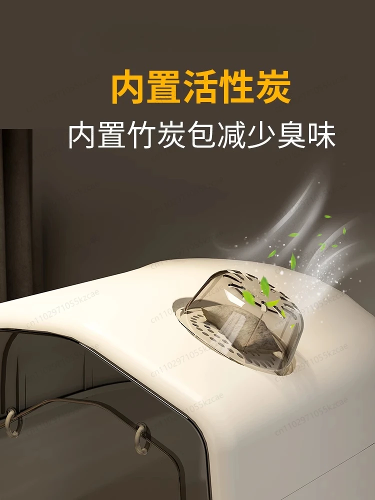 Полностью закрытый лоток для кошек увеличенного размера — гигантский, с высокими стенками и крышкой, защита от разбрызгивания и контроль запаха
Полностью закрытый лоток для кошек увеличенного размера — гигантский, с высокими стенками и крышкой, защита от разбрызгивания и контроль запаха