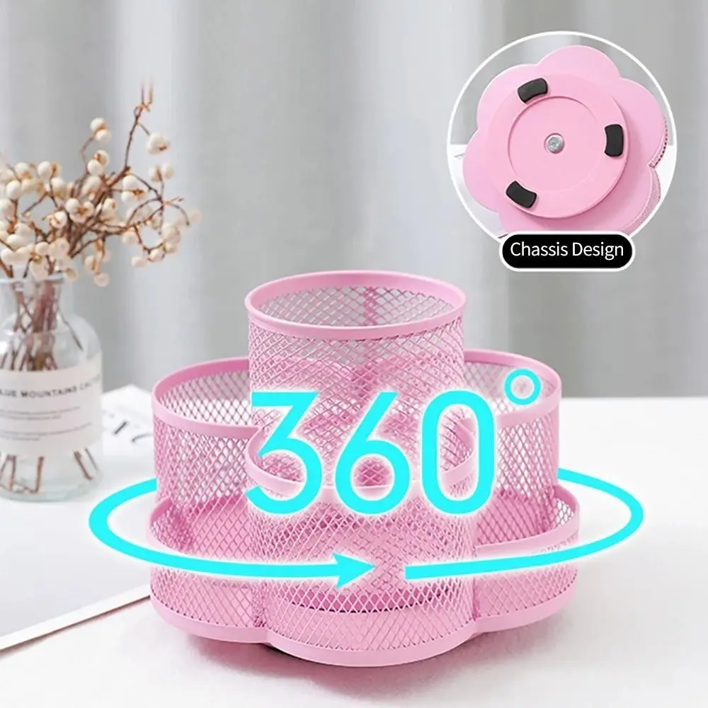 360 Rotatable Metal Mesh Pen Holder Multifunctional Large Capacity Desktop Pencil Organizer Anti-slip Multi-color
360 Rotatable Metal Mesh Pen Holder Multifunctional Large Capacity Desktop Pencil Organizer Anti-slip Multi-color