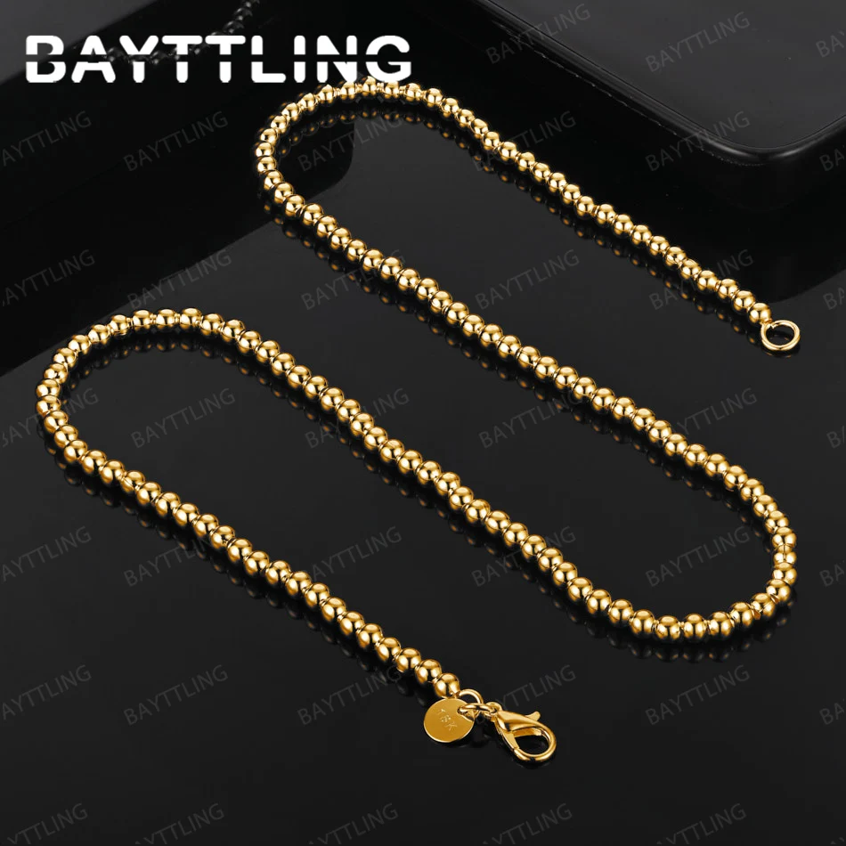 925 Silver 18k Gold Exquisite Round Bead Necklace For Men And Women Engagement Accessories Fashion Jewelry
925 Silver 18k Gold Exquisite Round Bead Necklace For Men And Women Engagement Accessories Fashion Jewelry
