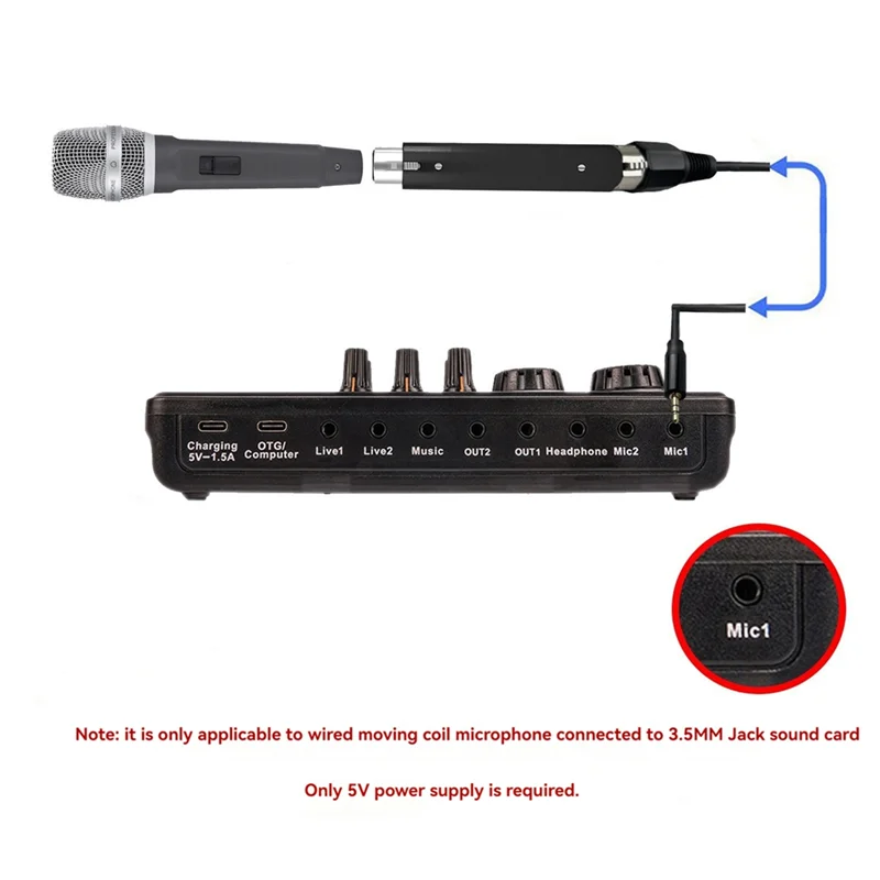 New-Dynamic Microphone Amplifier 5V Power Supply Single Channel Increase Omnidirectivity For Dynamic Microphone Drop
New-Dynamic Microphone Amplifier 5V Power Supply Single Channel Increase Omnidirectivity For Dynamic Microphone Drop