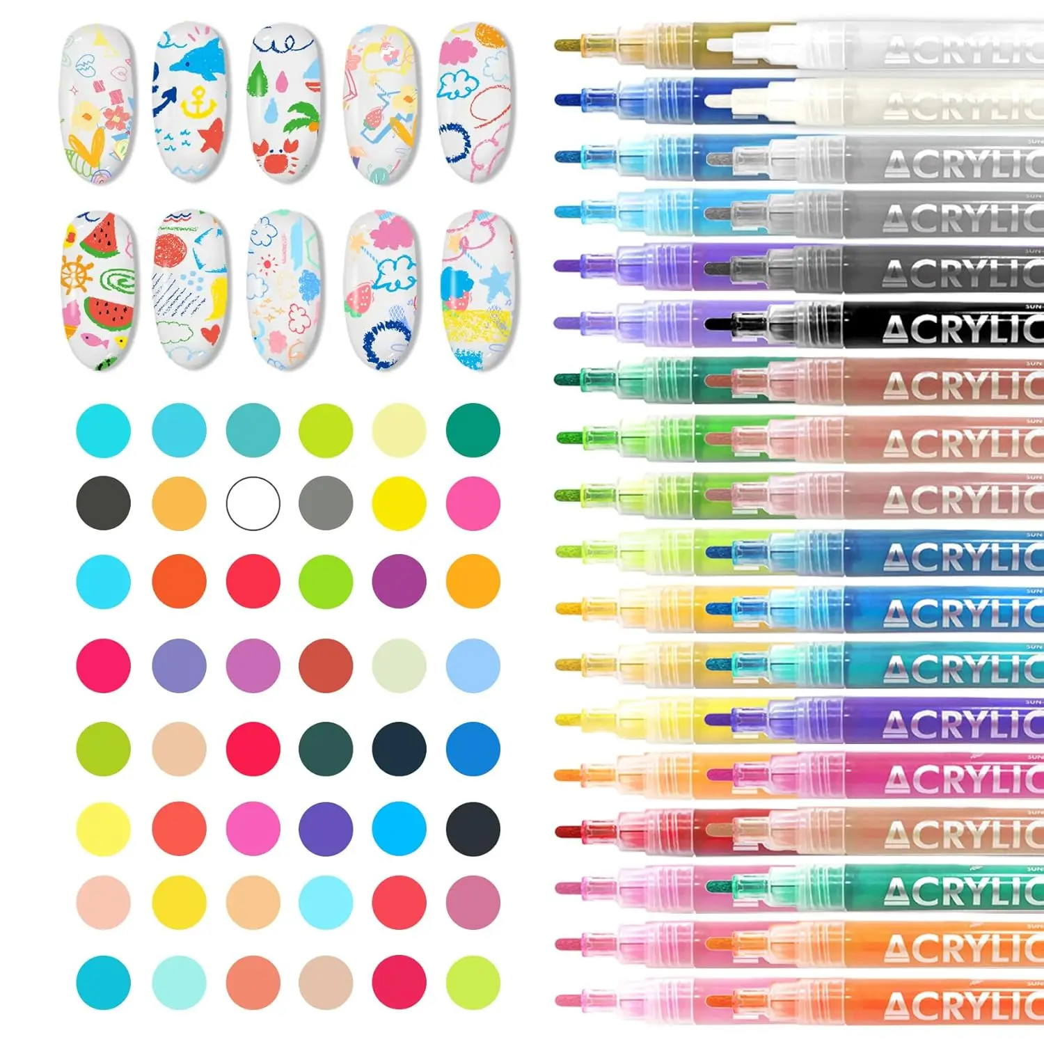 48-цветный набор ручек для дизайна ногтей, быстросохнущие водонепроницаемые маркеры для рисования для дизайна ногтей своими руками дома
48-цветный набор ручек для дизайна ногтей, быстросохнущие водонепроницаемые маркеры для рисования для дизайна ногтей своими руками дома