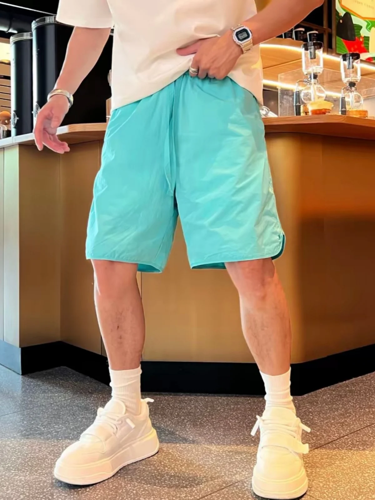 Summer Casual Ice Silk Quick Dry Men's Fashionable All-Match Cool Feeling Breathable Sport Five-Quarter Length Shorts
Summer Casual Ice Silk Quick Dry Men's Fashionable All-Match Cool Feeling Breathable Sport Five-Quarter Length Shorts