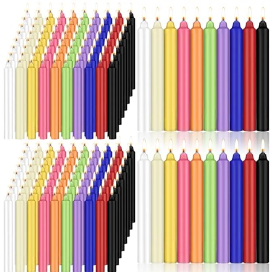 300 Pack 4'' Chime and Spell Candles Dripless Candle for Casting Chimes, Spells, Rituals, Healing, Magical Work Assorted Colors
300 Pack 4'' Chime and Spell Candles Dripless Candle for Casting Chimes, Spells, Rituals, Healing, Magical Work Assorted Colors