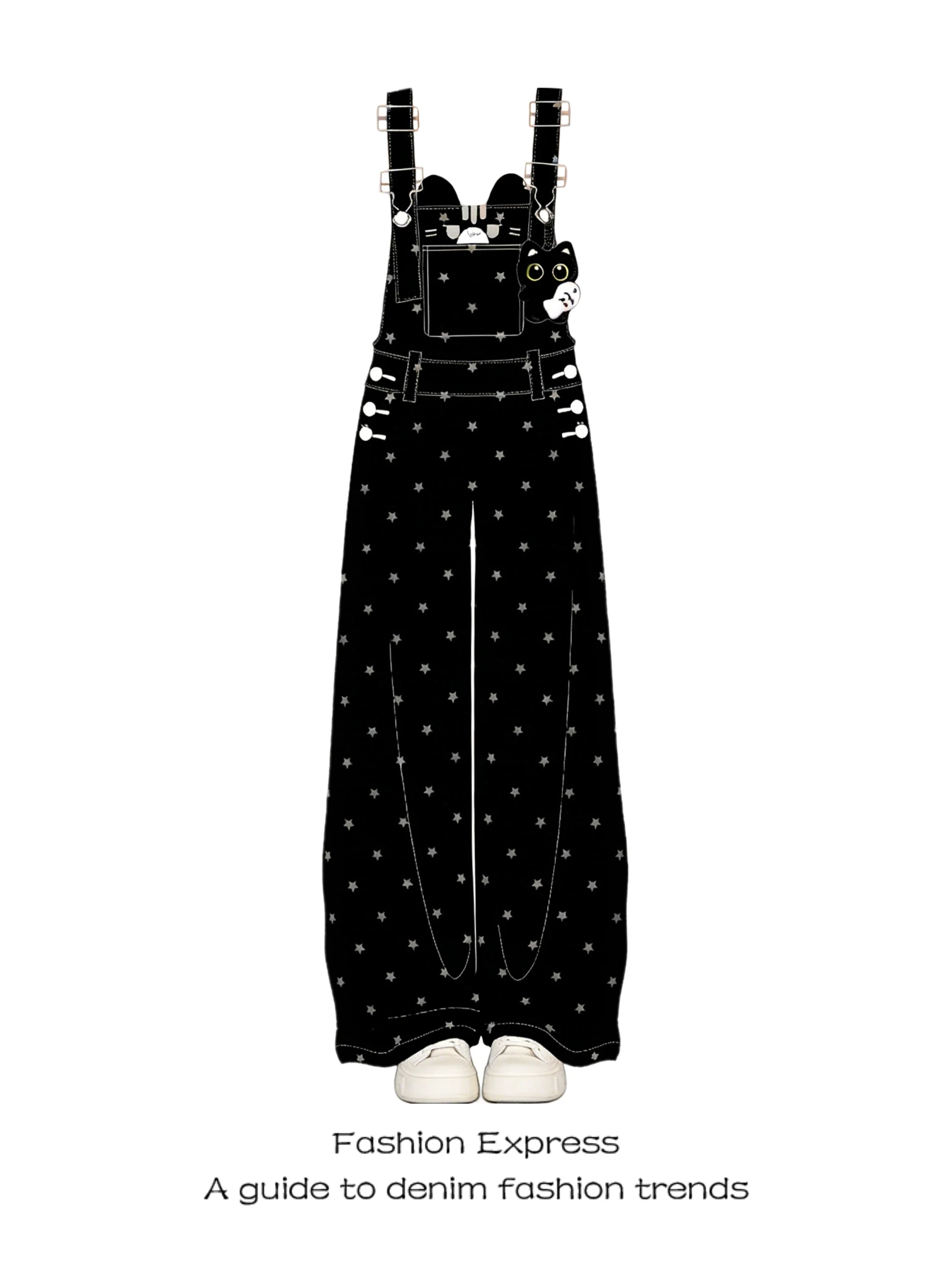 Vintage Star Print Loose Straight Leg Women's Overalls Casual High Waist Wide Leg Jeans Spring Summer Autumn Seasonal
Vintage Star Print Loose Straight Leg Women's Overalls Casual High Waist Wide Leg Jeans Spring Summer Autumn Seasonal