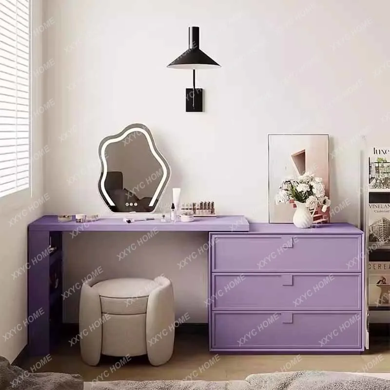 Luxury Storage Box Dressing Table Mirror Womens Fashionable Jewelry Dressing Table Cabinet Multifunction Tocador Decoration
Luxury Storage Box Dressing Table Mirror Womens Fashionable Jewelry Dressing Table Cabinet Multifunction Tocador Decoration