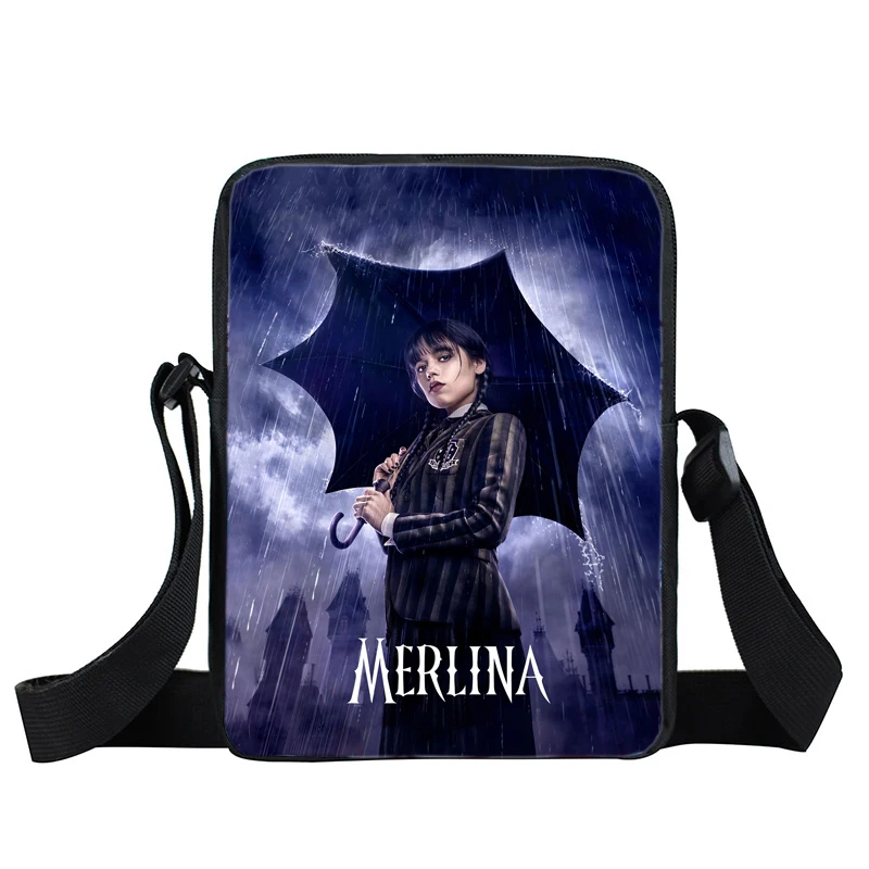 Wednesday Crossbody Shoulder Bag Addams Family 3D Printing Messenger bag Casual Ladies Mini Handbags Flap Purse
Wednesday Crossbody Shoulder Bag Addams Family 3D Printing Messenger bag Casual Ladies Mini Handbags Flap Purse