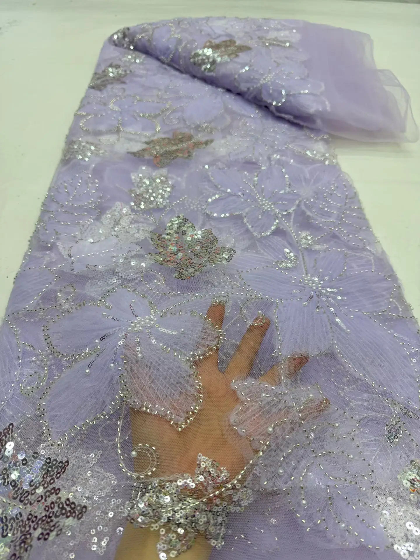 2026 High-Quality African Nigerian Lace Fabric Embroidery Tulle Pure Wedding Party Dress Guipure SequinsFor Net Cloth 5Yards
2026 High-Quality African Nigerian Lace Fabric Embroidery Tulle Pure Wedding Party Dress Guipure SequinsFor Net Cloth 5Yards