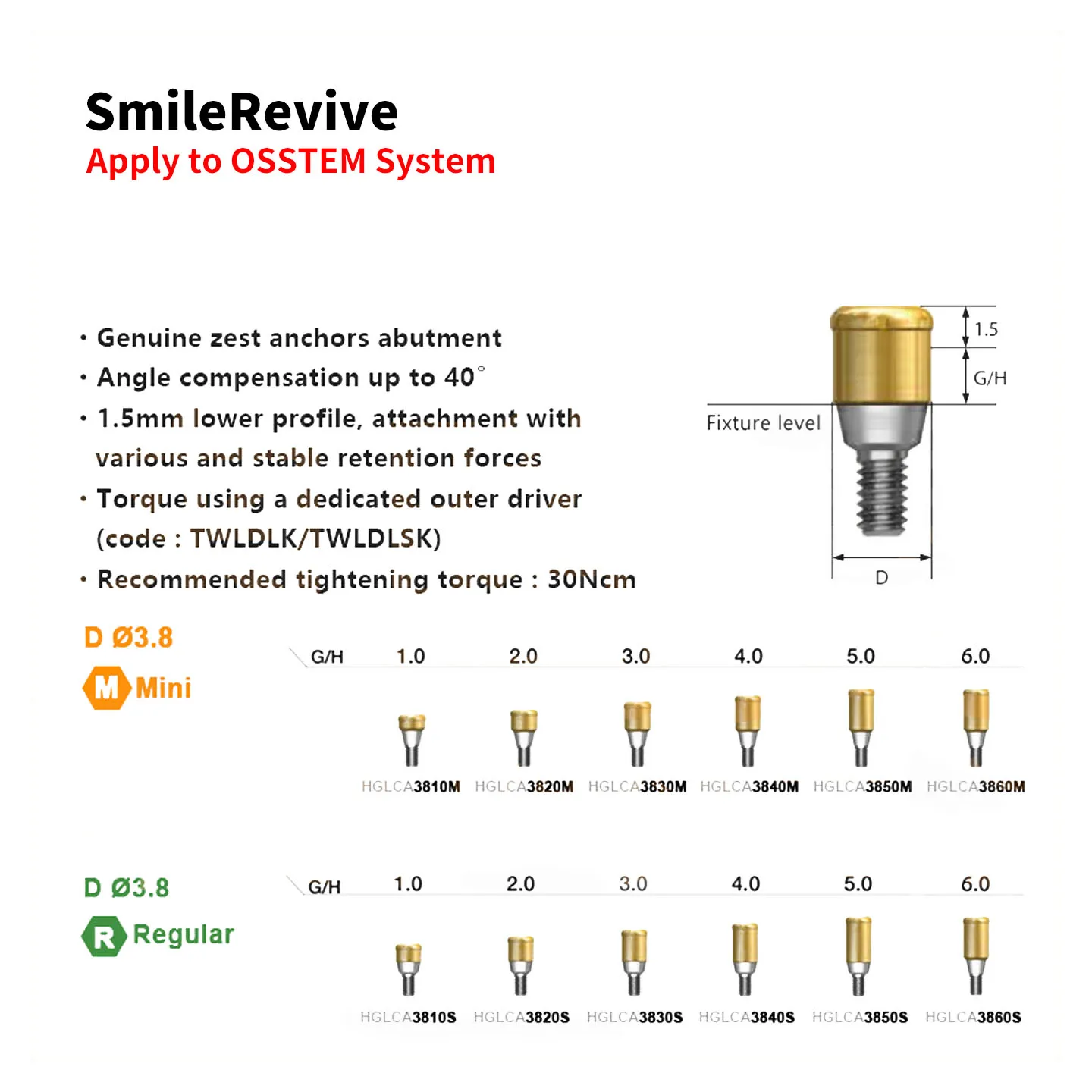 SmileRevive Dental Core Implant Tool Locator Abutment Caps Replacement Core Retrieval Tool for OST
SmileRevive Dental Core Implant Tool Locator Abutment Caps Replacement Core Retrieval Tool for OST
