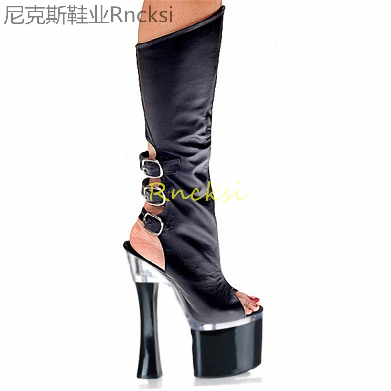 20cm Sexy boots with pole dancing boots Nightclub women's boots round head black thick heel patent leather women's shoes
20cm Sexy boots with pole dancing boots Nightclub women's boots round head black thick heel patent leather women's shoes