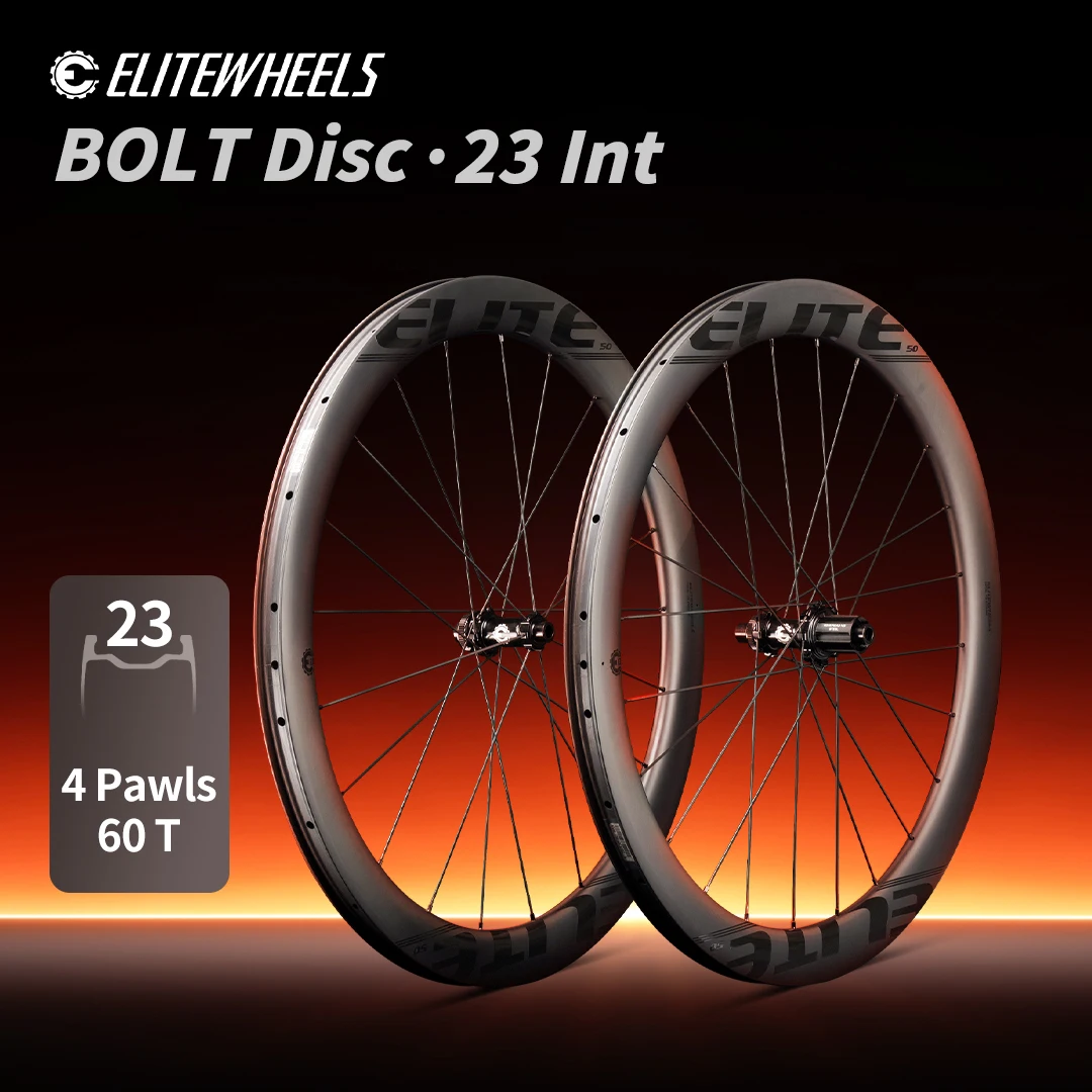 Колесный комплект ELITEWHEELS BOLT Disc Carbon для шоссейных велосипедов 700c, 120 POE, 4 пальца, керамические подшипники, спицы Pillar 1423, внутренняя ширина 23 мм
Колесный комплект ELITEWHEELS BOLT Disc Carbon для шоссейных велосипедов 700c, 120 POE, 4 пальца, керамические подшипники, спицы Pillar 1423, внутренняя ширина 23 мм
