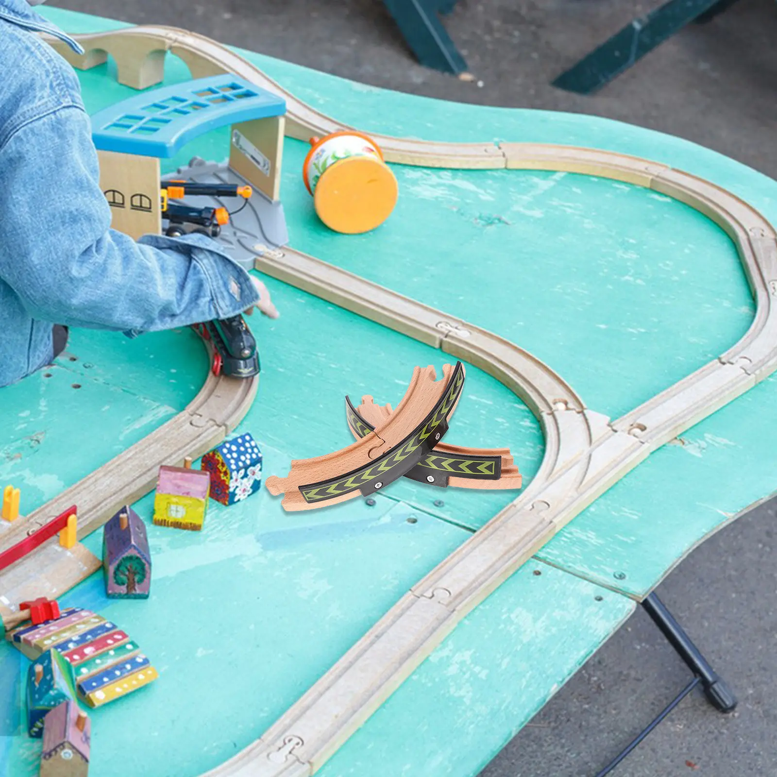 2Pcs Wooden Train Track Pieces Short Curved Railway Accessories DIY Expansion Set Educational Fun for Kids Skill Development
2Pcs Wooden Train Track Pieces Short Curved Railway Accessories DIY Expansion Set Educational Fun for Kids Skill Development