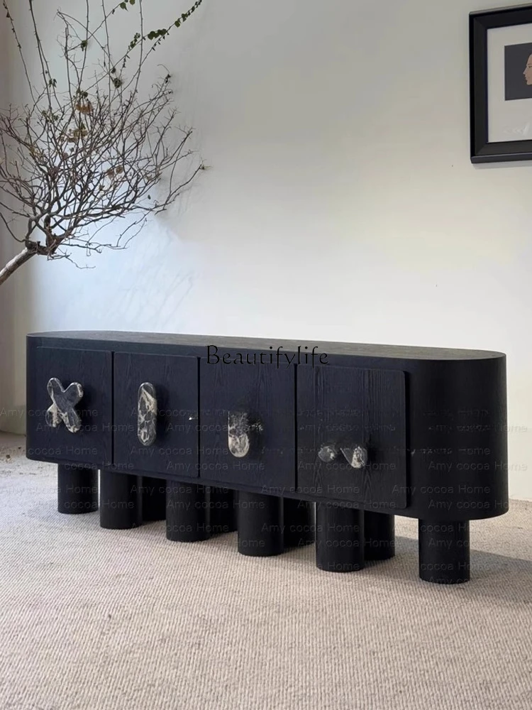 Medieval retro designer creative solid wood TV cabinet household Italian light luxury modern simple TV cabinet
Medieval retro designer creative solid wood TV cabinet household Italian light luxury modern simple TV cabinet
