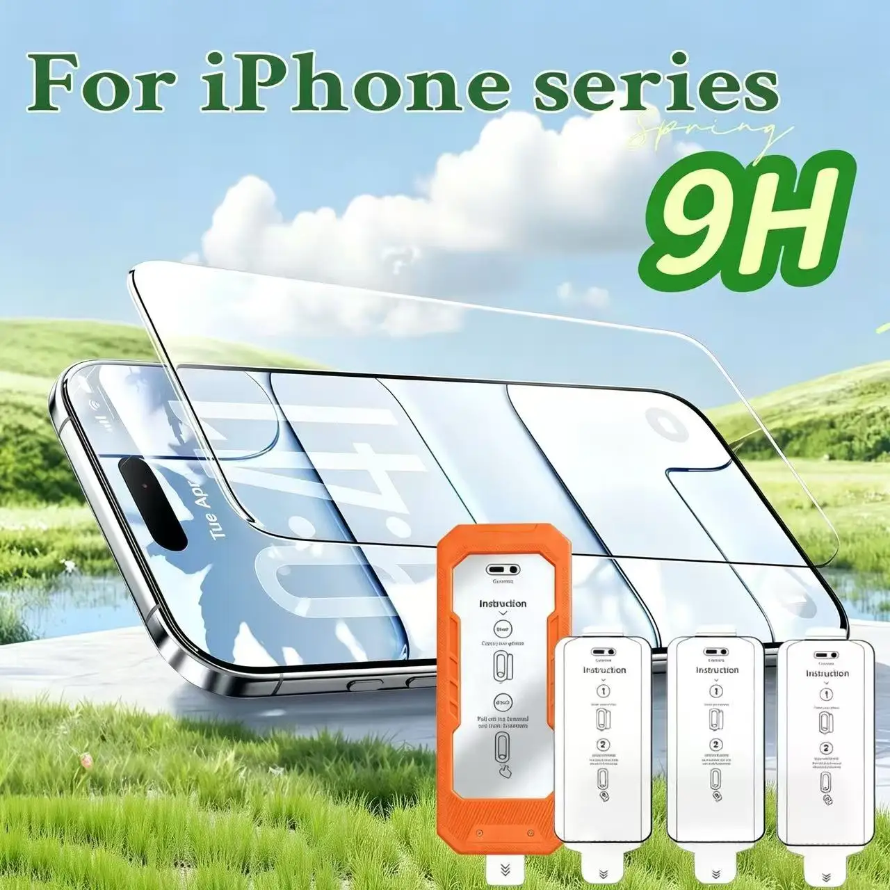 Bubble-Free Screen Protector for iPhone 17 16 15 14 13 12 Pro Air, 3Pcs
Bubble-Free Screen Protector for iPhone 17 16 15 14 13 12 Pro Air, 3Pcs