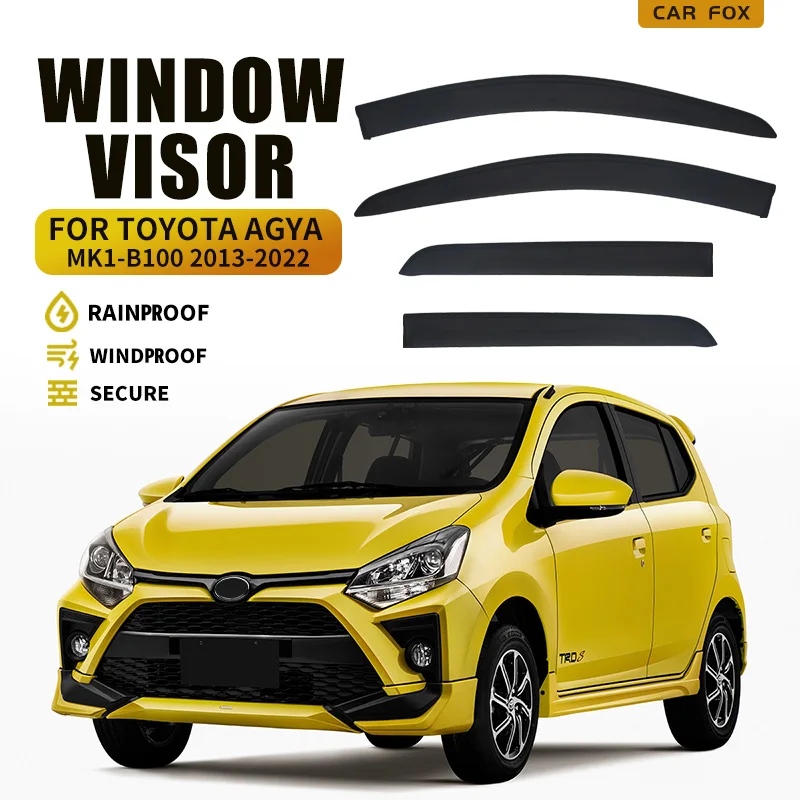 For Toyota Agya B100 2013-2022 Plastic Window Visor Vent Shades Sun Rain Deflector Guard For Toyota Agya B100 2013-2022
For Toyota Agya B100 2013-2022 Plastic Window Visor Vent Shades Sun Rain Deflector Guard For Toyota Agya B100 2013-2022