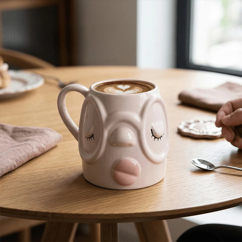 Adorable Niche Creative Pink Face Ceramic Mug Coffee Breakfast Cup High Value Water Cup Gift for Bestie
Adorable Niche Creative Pink Face Ceramic Mug Coffee Breakfast Cup High Value Water Cup Gift for Bestie