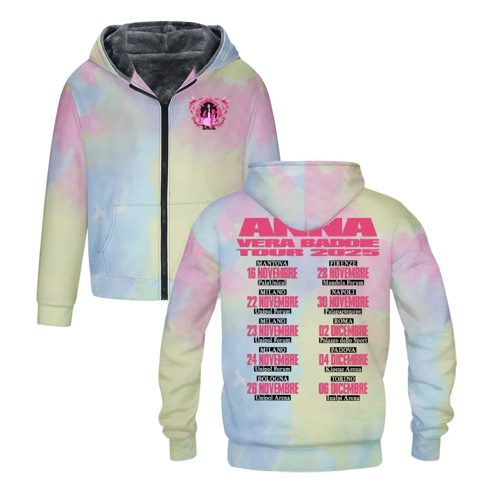 Anna Pepe Vera Baddie Tour 2025 Zipper Hoodies Long Sleeve Streetwear Men Women Jacket Parkas Winter Coat
Anna Pepe Vera Baddie Tour 2025 Zipper Hoodies Long Sleeve Streetwear Men Women Jacket Parkas Winter Coat