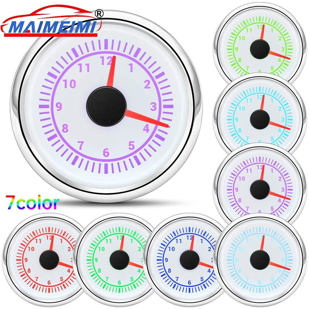 12-hour Format LCD display stepper motor IP67 waterproof and dustproof Digital Car Gauge Clock Meter 7-color backlight
12-hour Format LCD display stepper motor IP67 waterproof and dustproof Digital Car Gauge Clock Meter 7-color backlight