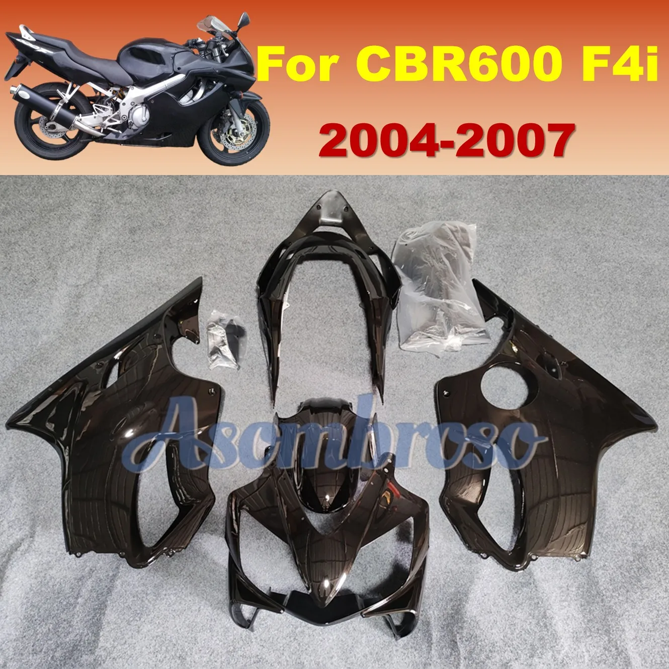 Обтекатели мотоцикла для Honda CBR600 F4i 2004 2005 2006 2007 CBR600F глянцевый черный обвесы из АБС-пластика
Обтекатели мотоцикла для Honda CBR600 F4i 2004 2005 2006 2007 CBR600F глянцевый черный обвесы из АБС-пластика