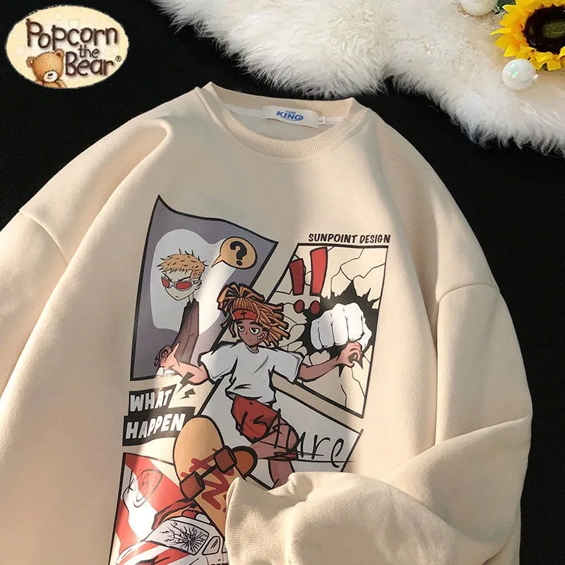 Warm Fleece Loose Winter Hoodies Y2K Cartoon Vintage Pattern Sweatshirt for Men Funny Streetwear Loose Long Sleeve Tops Harajuku
Warm Fleece Loose Winter Hoodies Y2K Cartoon Vintage Pattern Sweatshirt for Men Funny Streetwear Loose Long Sleeve Tops Harajuku