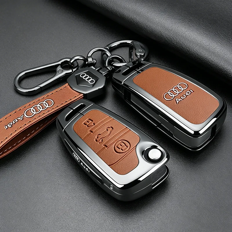 Leather Car Smart Key Case Cover Alloy Protect Shell For Audi A1 A3 A4 A5 A6 A7 A8 Quattro Q3 Q5 Q7 S4 S5 S6 S7 S8 R8 TT sticker
Leather Car Smart Key Case Cover Alloy Protect Shell For Audi A1 A3 A4 A5 A6 A7 A8 Quattro Q3 Q5 Q7 S4 S5 S6 S7 S8 R8 TT sticker