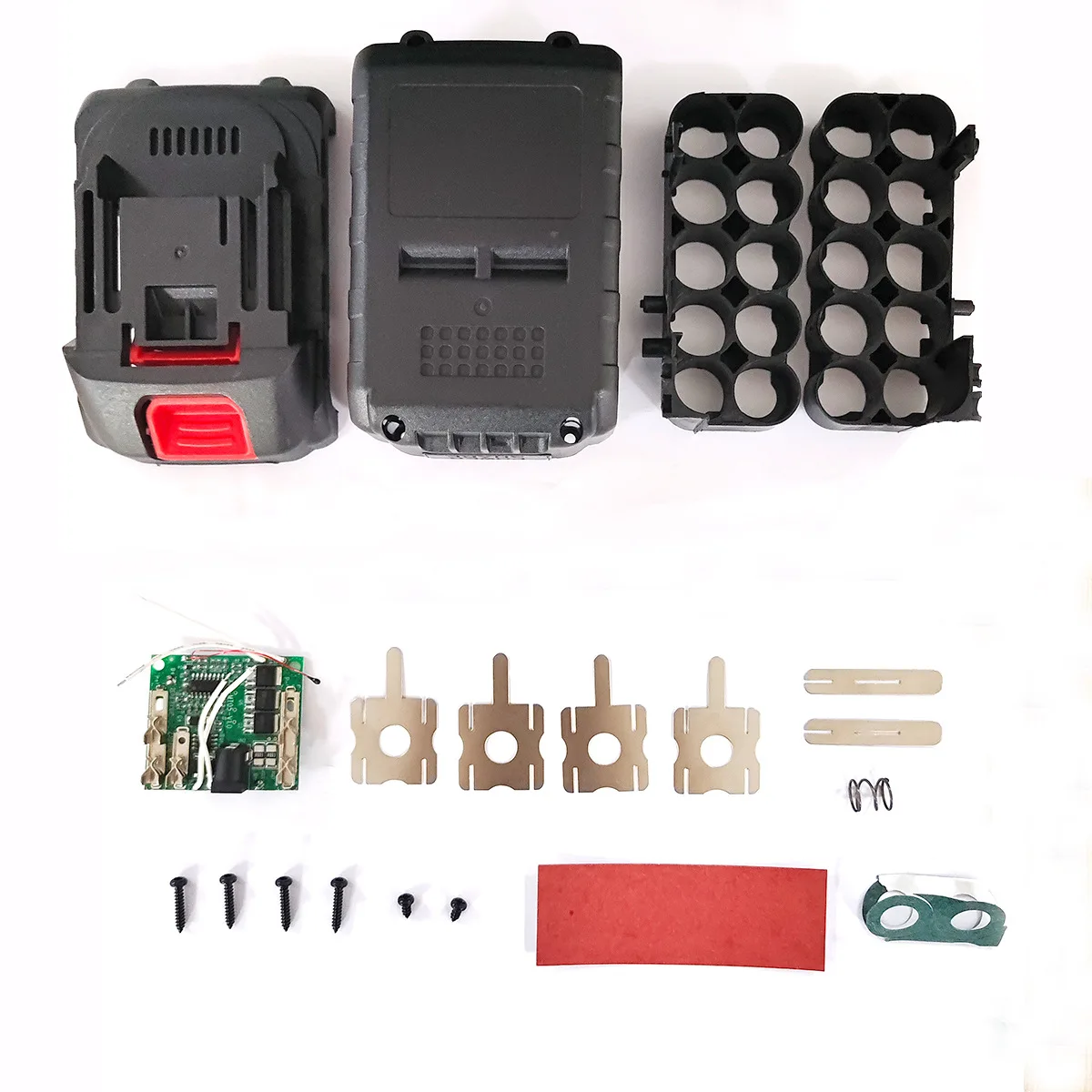 Universal Makita 21V lithium battery storage box electric drill/wrench universal lithium battery BMS nesting DC port 18650 5S1P
Universal Makita 21V lithium battery storage box electric drill/wrench universal lithium battery BMS nesting DC port 18650 5S1P