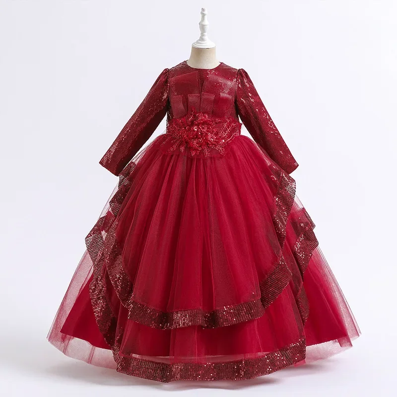 New Autumn Winter Long Sleeved Sequin Embroidered Mesh Puffy Princess Dress Birthday Banquet Performance Evening Party Dress
New Autumn Winter Long Sleeved Sequin Embroidered Mesh Puffy Princess Dress Birthday Banquet Performance Evening Party Dress