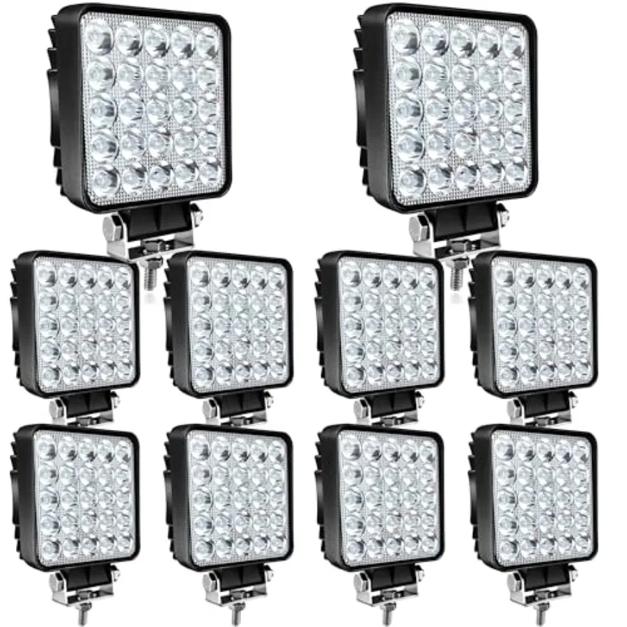 LED Work Lights for Truck Tractor, 4 Inch LED Light Pods 75W 7000lm Cube Pod Lights LED Off-Road Light Bar for Car Boat ATV UTV
LED Work Lights for Truck Tractor, 4 Inch LED Light Pods 75W 7000lm Cube Pod Lights LED Off-Road Light Bar for Car Boat ATV UTV