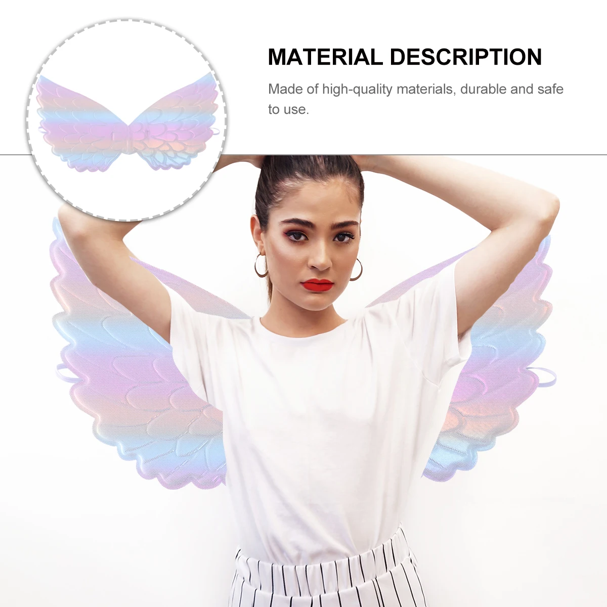 Angel Wing Props Kids Performance Wings Costume Halloween Dark Colorful Cosplay Party Stage Lightweight Non Woven
Angel Wing Props Kids Performance Wings Costume Halloween Dark Colorful Cosplay Party Stage Lightweight Non Woven