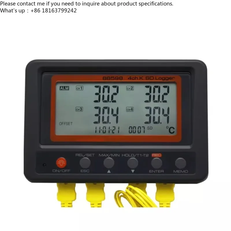 Multi-chan nel Digital Thermometer 4 Chan nel K Type Thermocouple Digital Thermometer Logging Meter Temperature Meter
Multi-chan nel Digital Thermometer 4 Chan nel K Type Thermocouple Digital Thermometer Logging Meter Temperature Meter