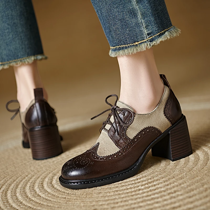 2026 new spring summer women pumps natural leather 22-25cm cowhide+fabric+sheepskin+pigskin mixed color lace-up women shoes
2026 new spring summer women pumps natural leather 22-25cm cowhide+fabric+sheepskin+pigskin mixed color lace-up women shoes