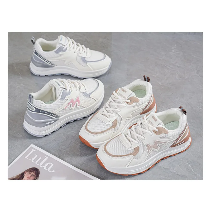 2025 Autumn Women Breathable Mesh Running Shoes Lightweight unky Dad Sneakers Thick Sole Casual Sports Trendy Student Footwear
2025 Autumn Women Breathable Mesh Running Shoes Lightweight unky Dad Sneakers Thick Sole Casual Sports Trendy Student Footwear