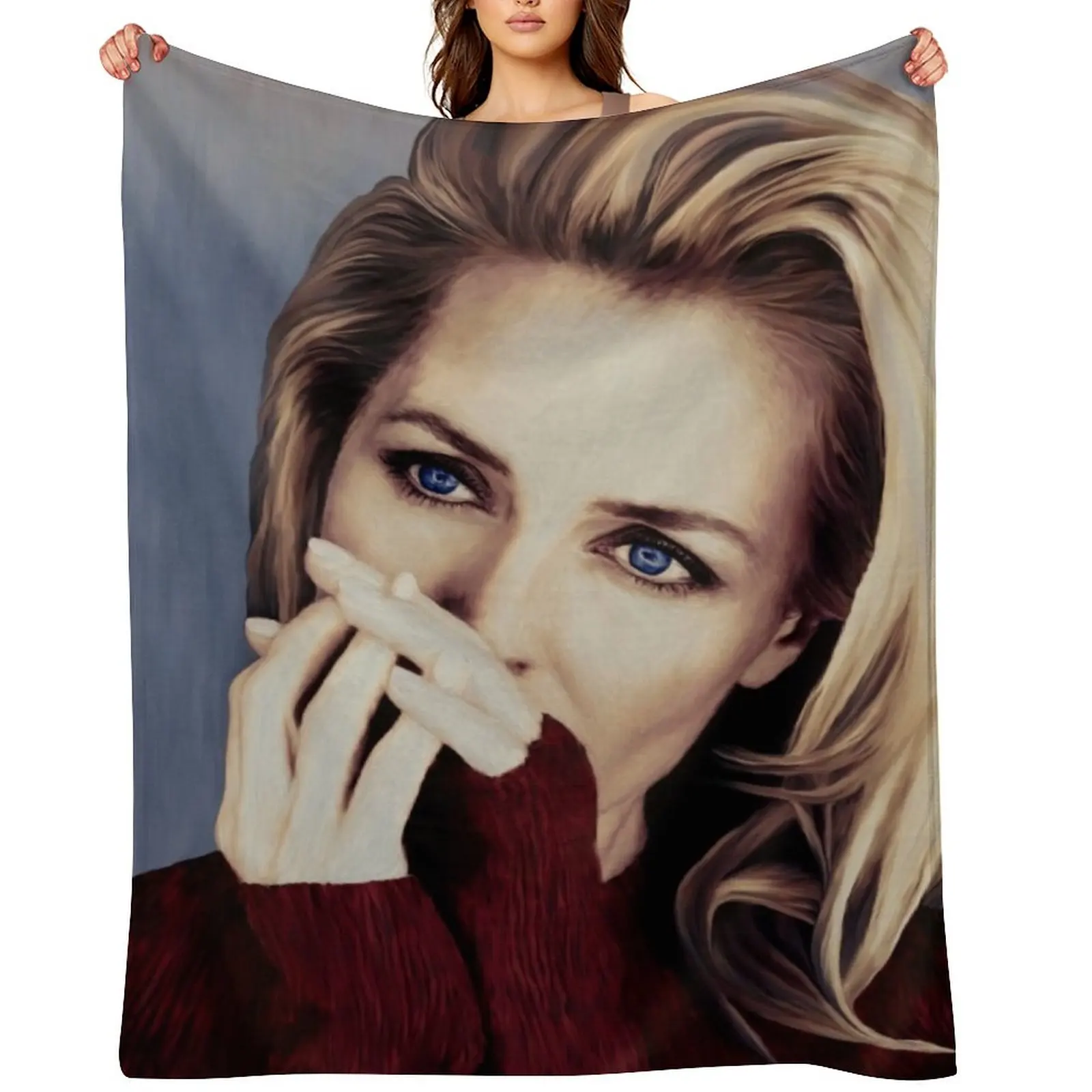 Gillian Anderson oil color painting Throw Blanket christmas gifts Bed Thin blankets and throws Blankets
Gillian Anderson oil color painting Throw Blanket christmas gifts Bed Thin blankets and throws Blankets