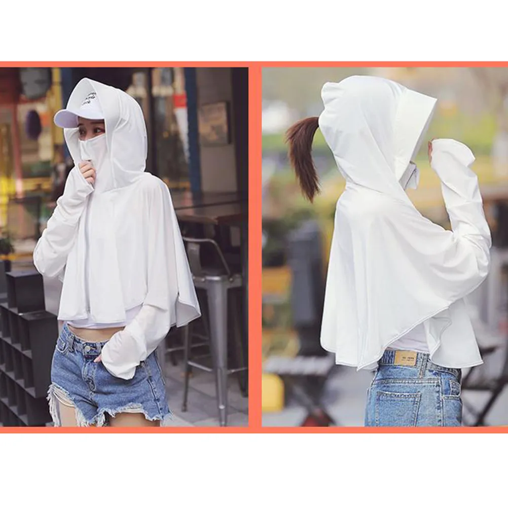 Sunscreen Shawl Coat Uv Protection Wrap With Hood Sky-Blue For Beach Cycling Holiday Outdoor Riding Travel Swimming Surfing
Sunscreen Shawl Coat Uv Protection Wrap With Hood Sky-Blue For Beach Cycling Holiday Outdoor Riding Travel Swimming Surfing