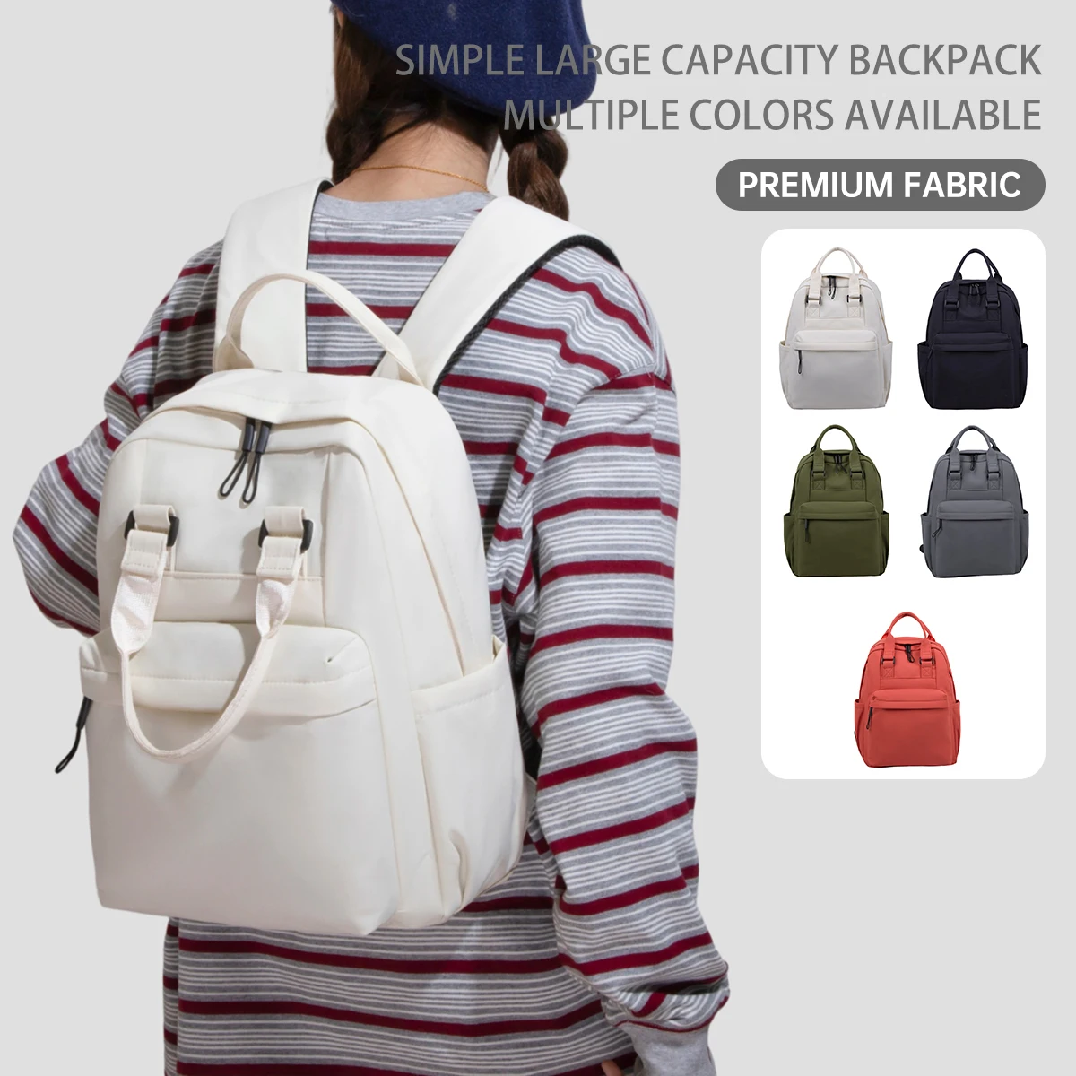 Women's New Versatile Canvas Backpack, Lightweight Commuter Travel Backpack, Large Capacity Student School Bag, Women's Bag for Work and Childcare
Women's New Versatile Canvas Backpack, Lightweight Commuter Travel Backpack, Large Capacity Student School Bag, Women's Bag for Work and Childcare