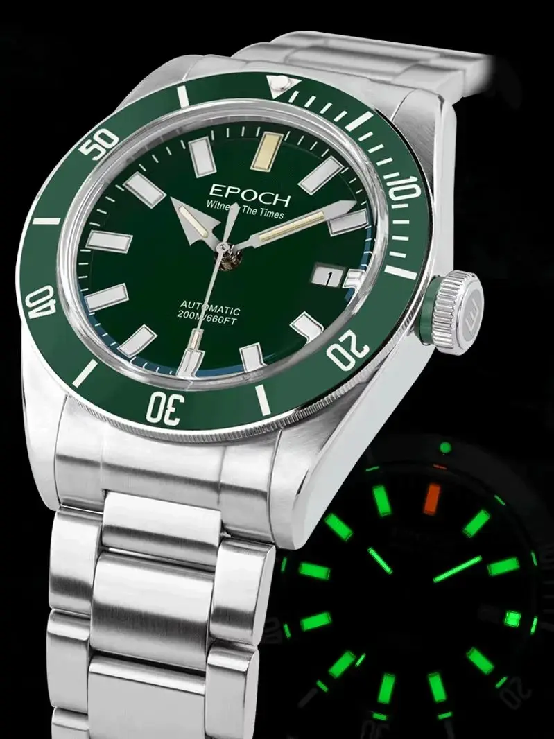 EPOCH Men Automatic Mechanical Watch Super Light Switzerland 26Jewels Sapphire WR200M Swim Military Watch Luxury
EPOCH Men Automatic Mechanical Watch Super Light Switzerland 26Jewels Sapphire WR200M Swim Military Watch Luxury