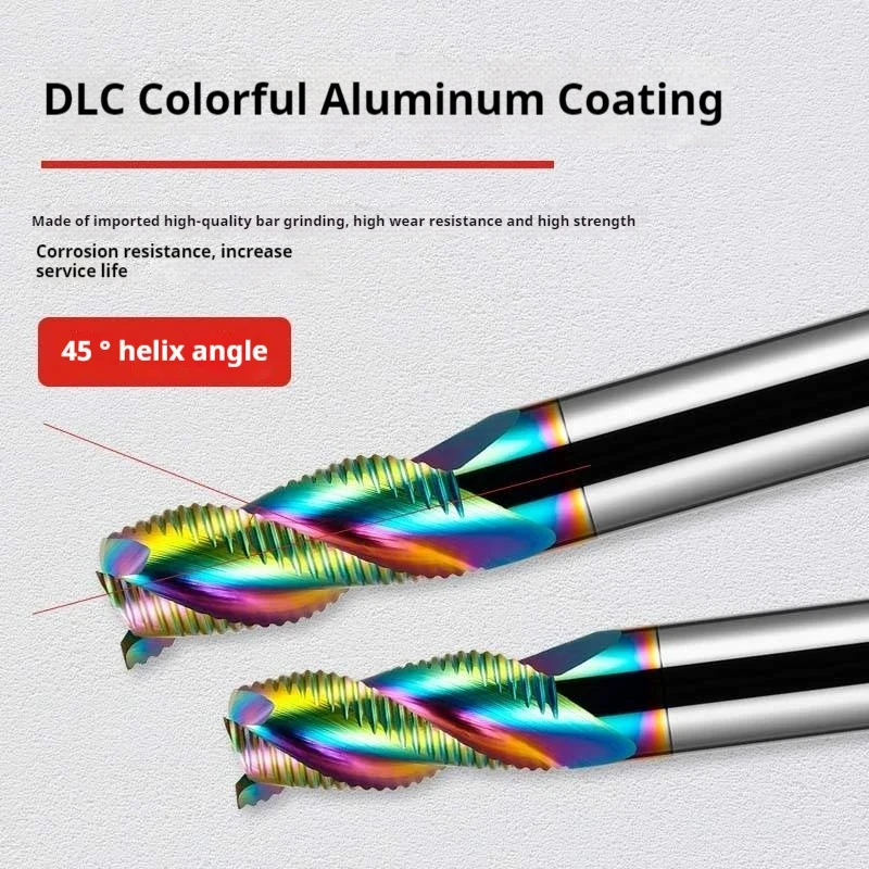 HRC60 Roughing End Mill Solid Carbide 3 Flutes For Metal Aluminum MDF Fiberglass Acrylic Wood Copper Plastic CNC Machine Tools
HRC60 Roughing End Mill Solid Carbide 3 Flutes For Metal Aluminum MDF Fiberglass Acrylic Wood Copper Plastic CNC Machine Tools