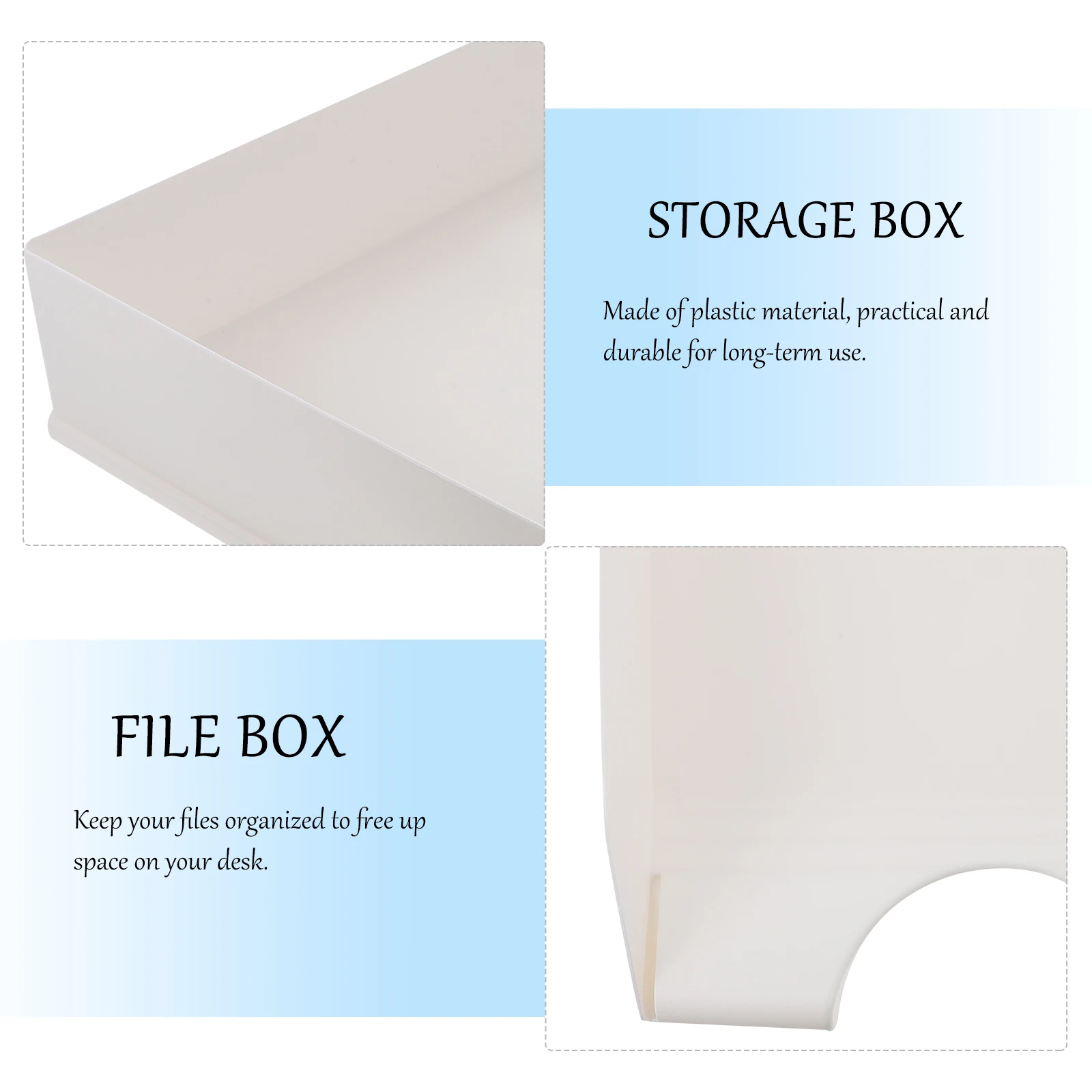 Paper Organizer File Rack Sorter Desk Folder Document Holder Magazine Plastic Office Storage White
Paper Organizer File Rack Sorter Desk Folder Document Holder Magazine Plastic Office Storage White