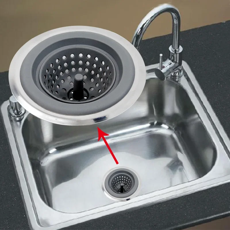 Kitchen Silicone Sink filter Sewer Anti-Clogging food Waste Strainer Hair Catcher Water Stop Stopper for Bathroom Accessories
Kitchen Silicone Sink filter Sewer Anti-Clogging food Waste Strainer Hair Catcher Water Stop Stopper for Bathroom Accessories
