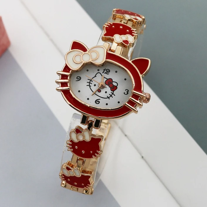 Cute and simple childrens cartoon Hello Kitty quartz watch fashionable and versatile children's watch creative reward watch gift
Cute and simple childrens cartoon Hello Kitty quartz watch fashionable and versatile children's watch creative reward watch gift
