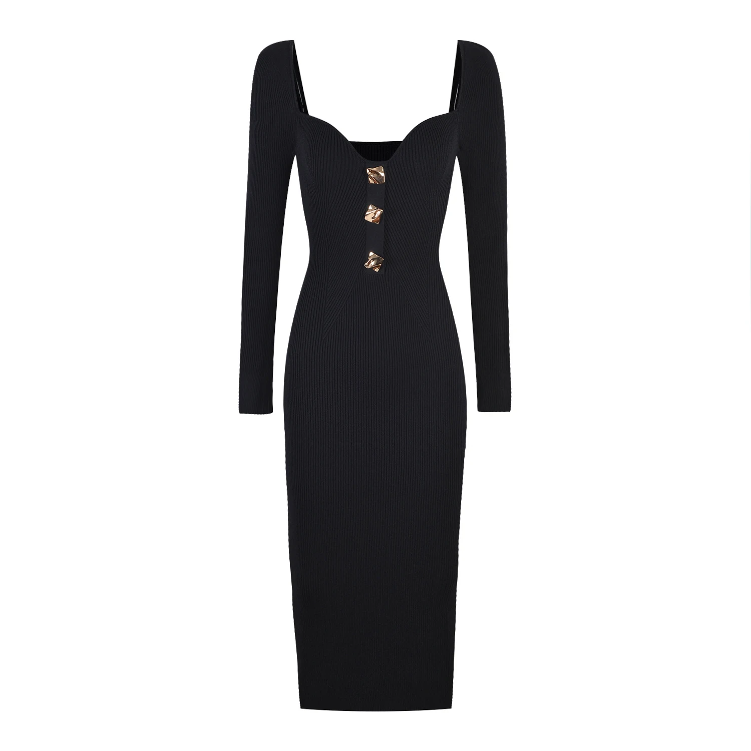 S-XL Two Colors High Quality Fashion Solid Elastic Knitted Fabric Bra Button Sexy Slim Fit Temperament Casual Women's Dress
S-XL Two Colors High Quality Fashion Solid Elastic Knitted Fabric Bra Button Sexy Slim Fit Temperament Casual Women's Dress