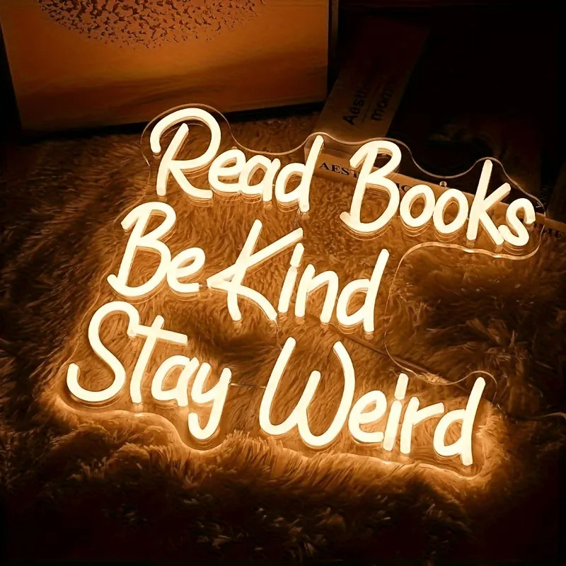 Персонализированная неоновая LED-вывеска "Read · Kind · Keep Unique" с USB-питанием, регулируемой яркостью, подходит для спальни, стены на день рождения или вечеринку.
Персонализированная неоновая LED-вывеска "Read · Kind · Keep Unique" с USB-питанием, регулируемой яркостью, подходит для спальни, стены на день рождения или вечеринку.