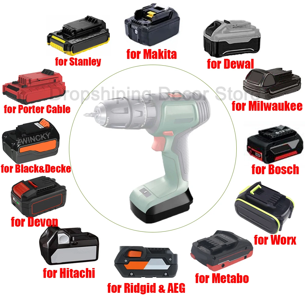 Battery Adapter for Makita/Dewal/Milwaukee/Bosch/Worx/Kress/Ridgid/Hitachi/Devon/Stanley Li-ion Battery to for Bosch C tool
Battery Adapter for Makita/Dewal/Milwaukee/Bosch/Worx/Kress/Ridgid/Hitachi/Devon/Stanley Li-ion Battery to for Bosch C tool